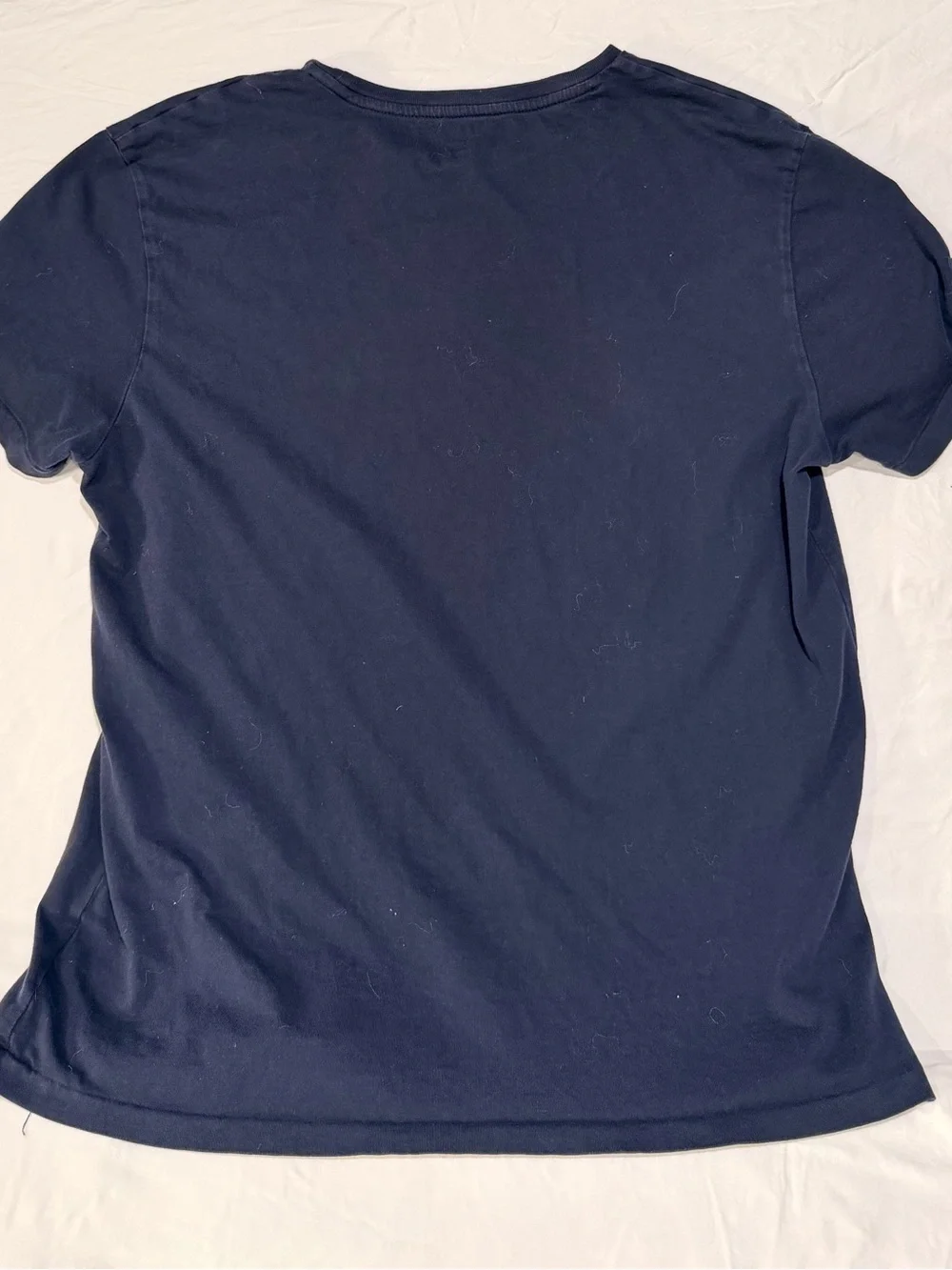 Polo by Ralph Lauren Navy T-Shirt with Yellow Logo Print